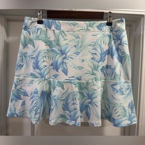 Tommy Bahama Abby Costa Wave Leaves IslandZone® Skort Size Medium 🌊